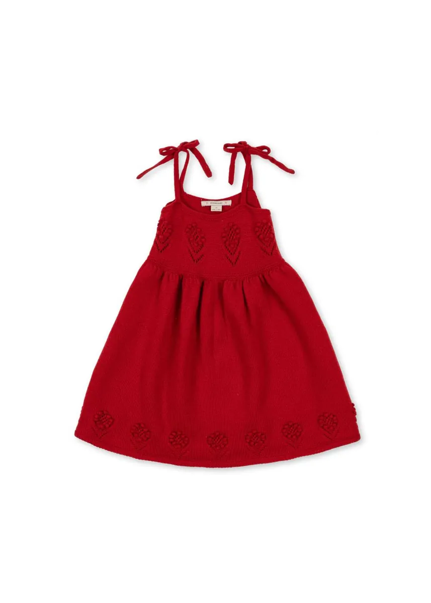 Konges Sløjd Strickkleid  "Fiol" Barbados Cherry