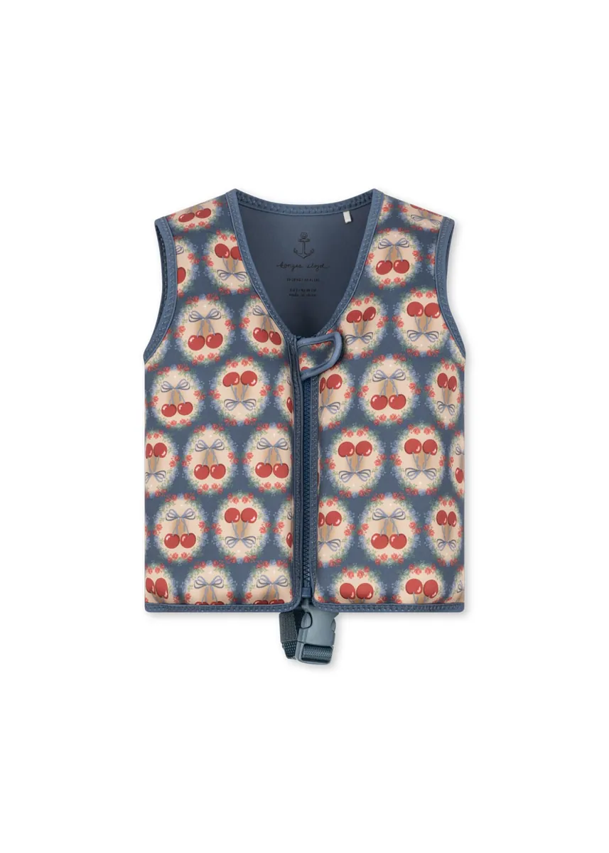 Konges Sløjd Neopren Schwimmweste "Ellis" Cherry Bow Blue