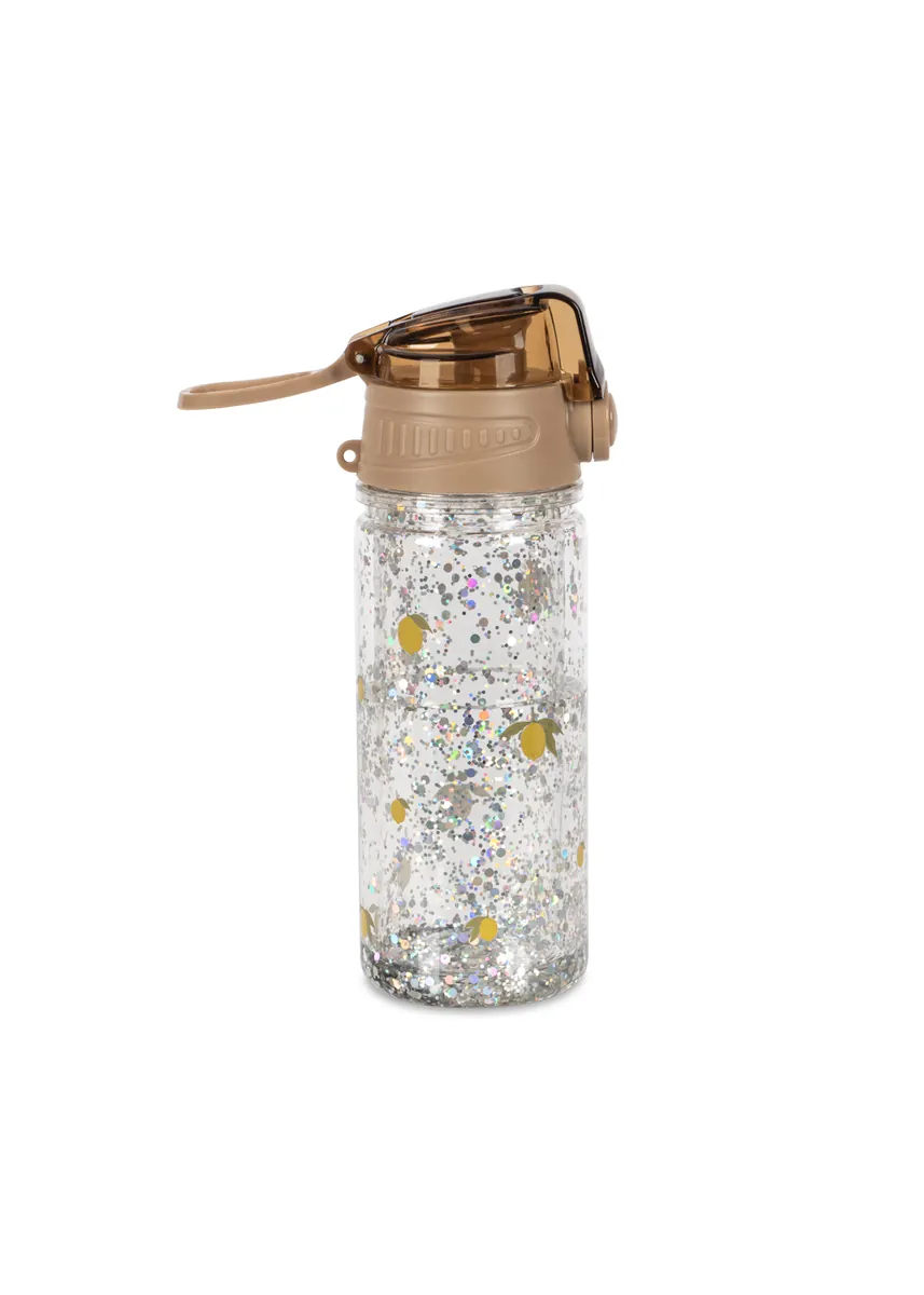 Konges Sløjd Glitzer-Trinkflasche | Lemon