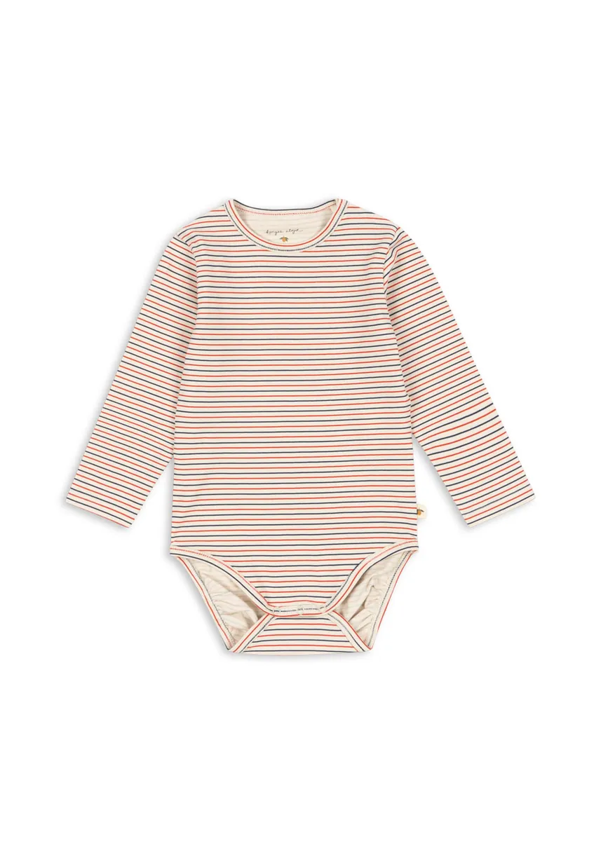 Konges Sløjd Body "Basic Ls Body Gots" | Stripe Tricolore Petit