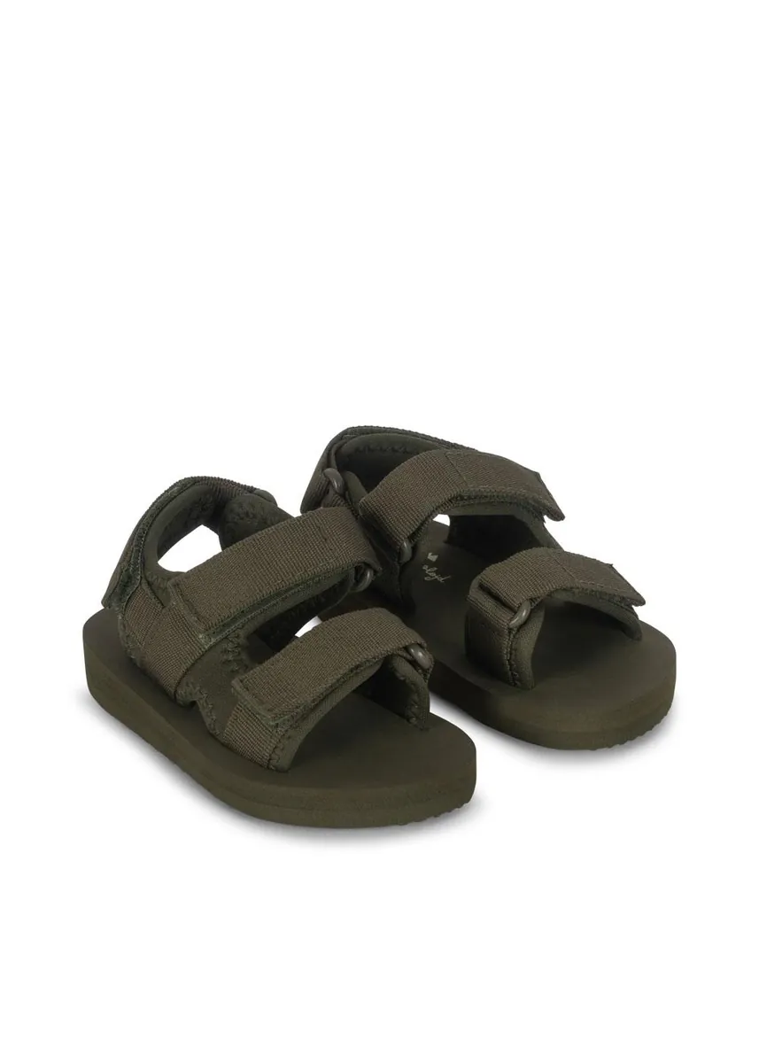Konges Sløjd Bade-Sandalen "Solid" Burnt Olive