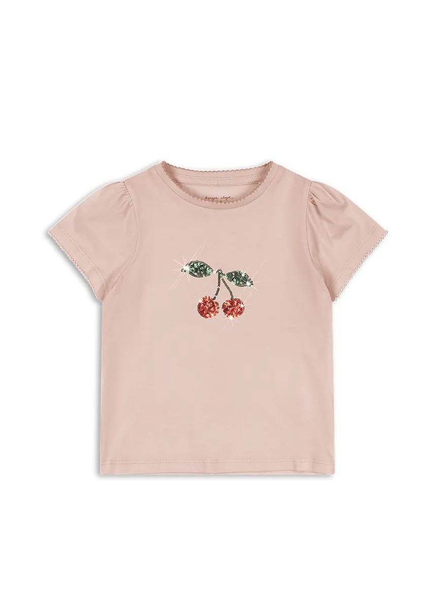 Konges Sløjd T-Shirt "Famo Puff Tee Gots" | Pale Blush