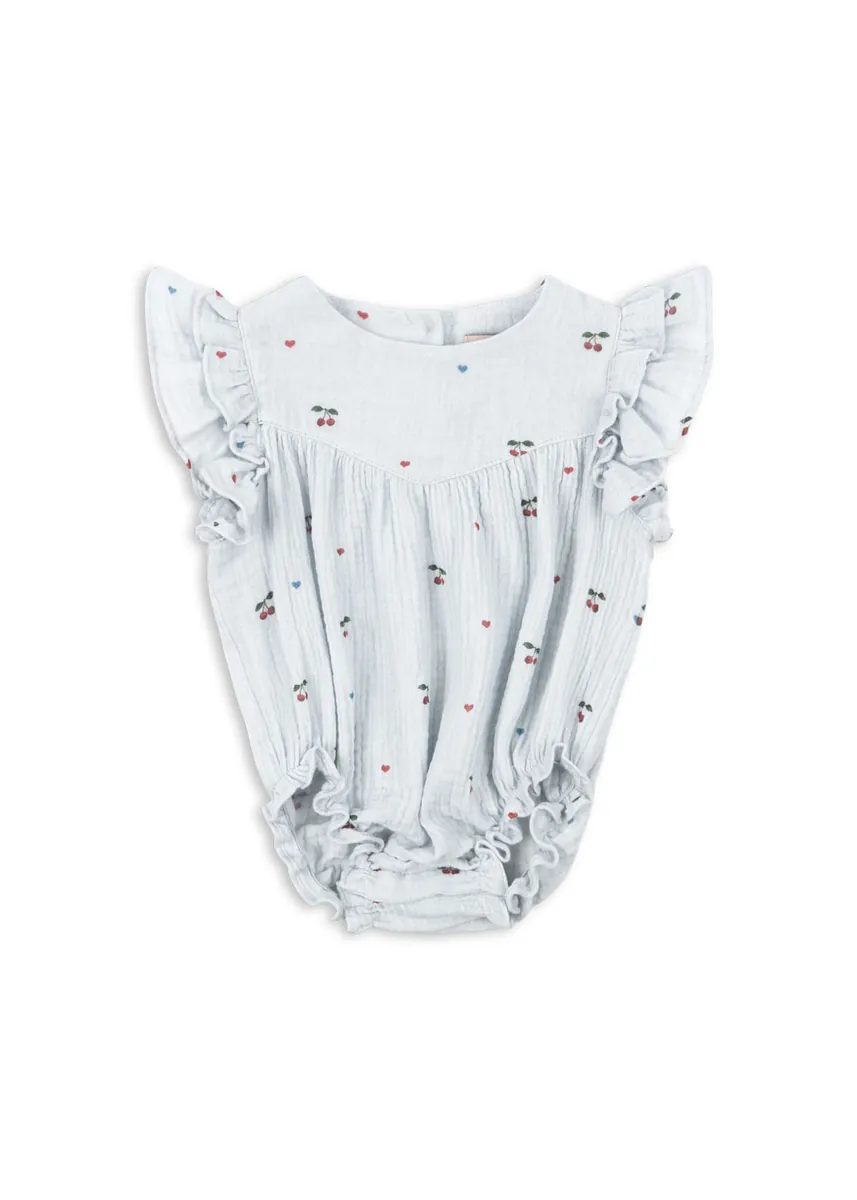 Konges Sløjd Onesie Coco | Cherry Blue Coeur