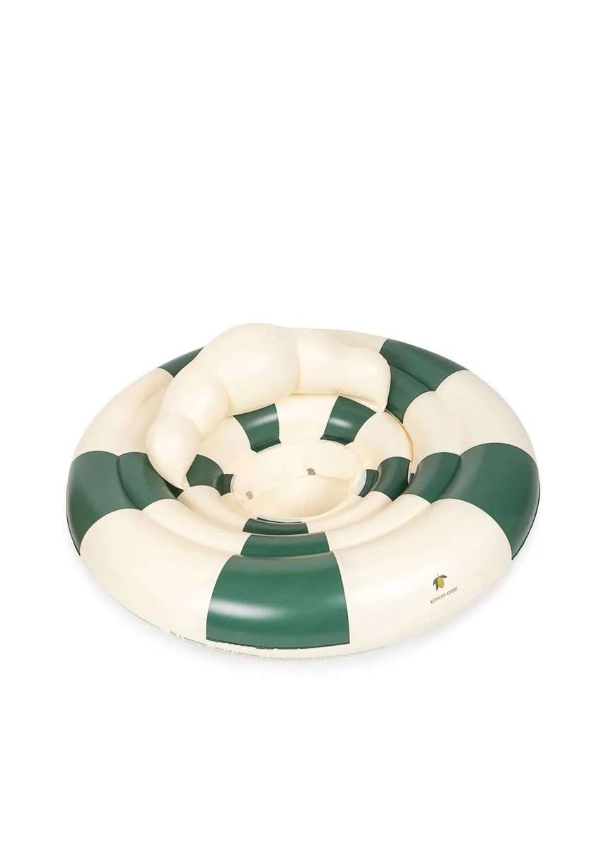 Konges Sløjd Baby Schwimmring | Green Stripe