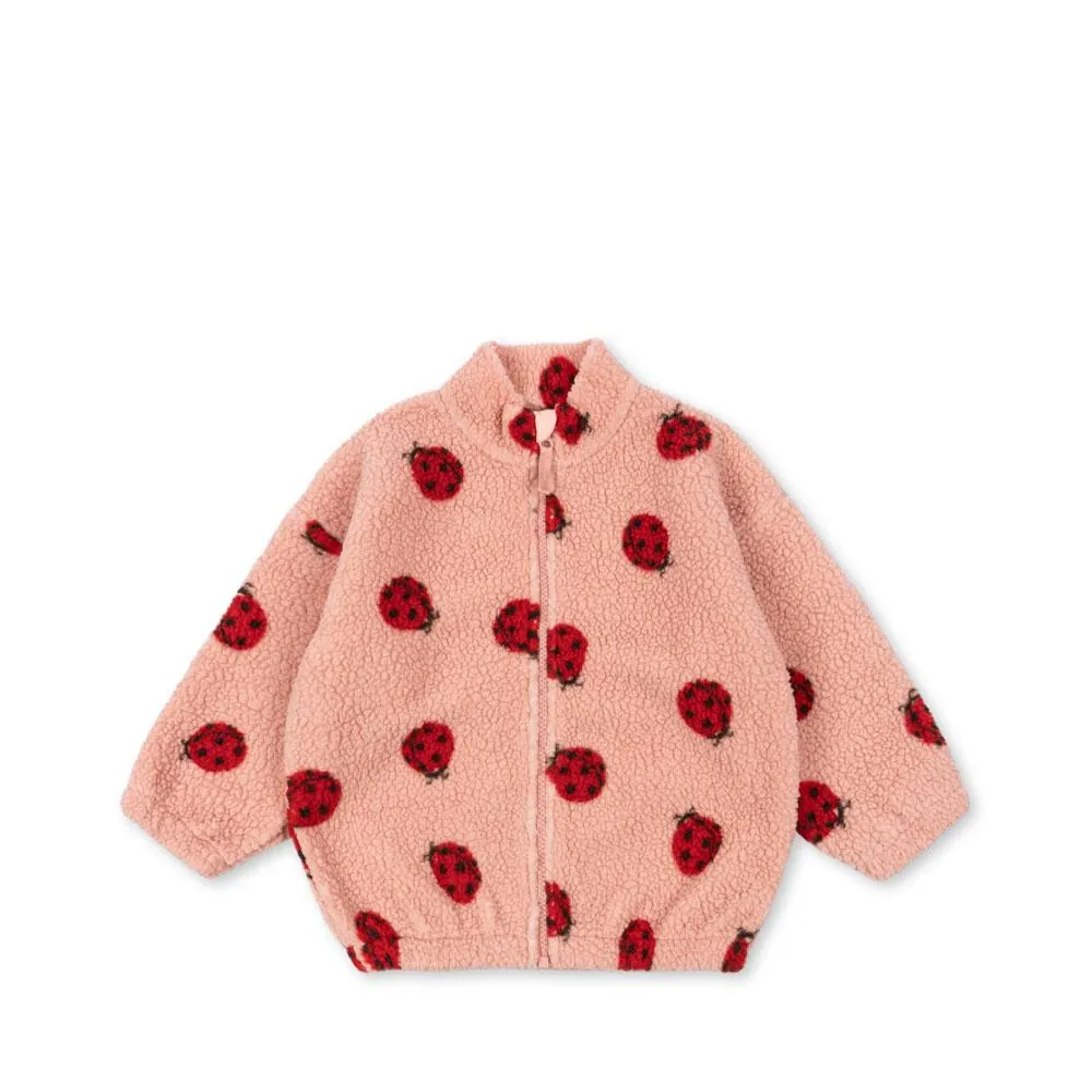 Konges Sløjd Jacke "Jody Teddy" | Ladybug Pink
