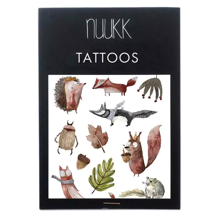 Bio Kindertattoos Herbstwald