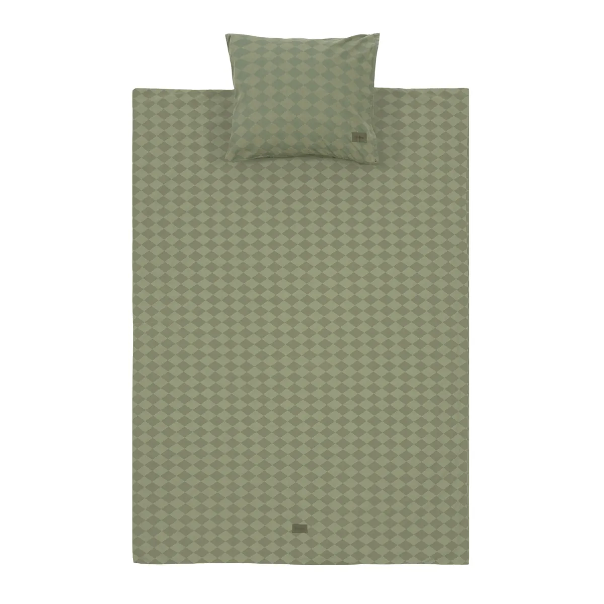 Nobodinoz Bettwäsche Junior 100x140 Green Harlequin