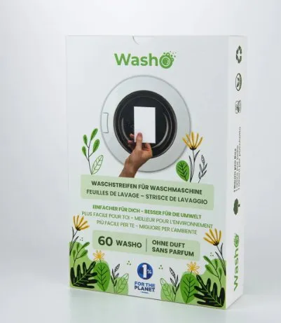 Washo Waschstreifen "Ohne Duft"- 60 Stück