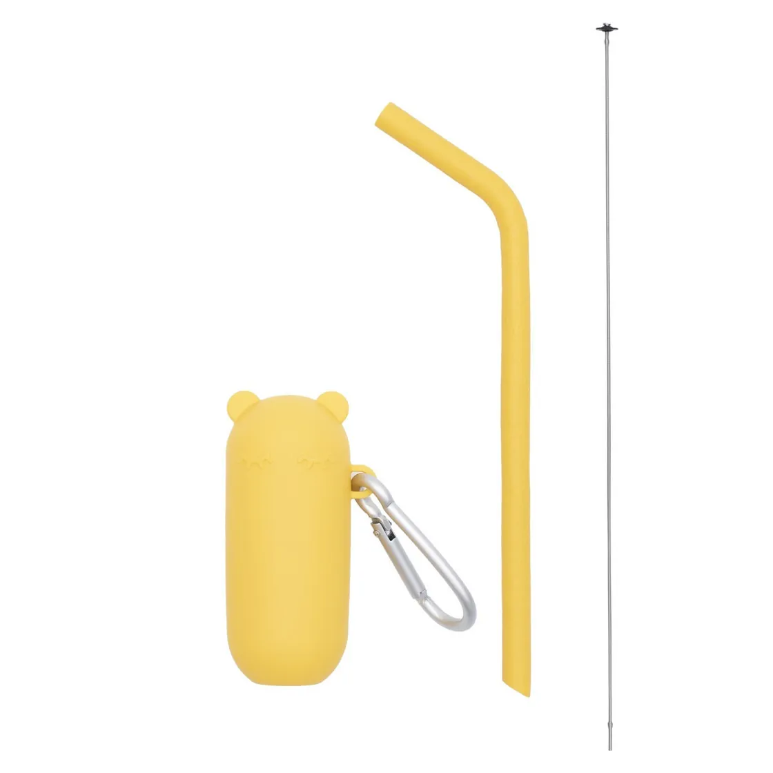 Keepie Trinkhalm & Etui Set Gelb