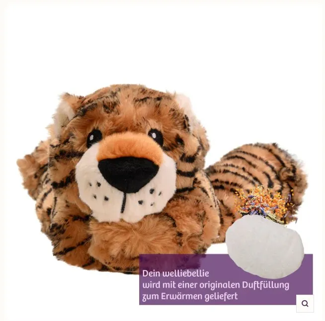 Welliebellies Wärmekuscheltier Tiger gross